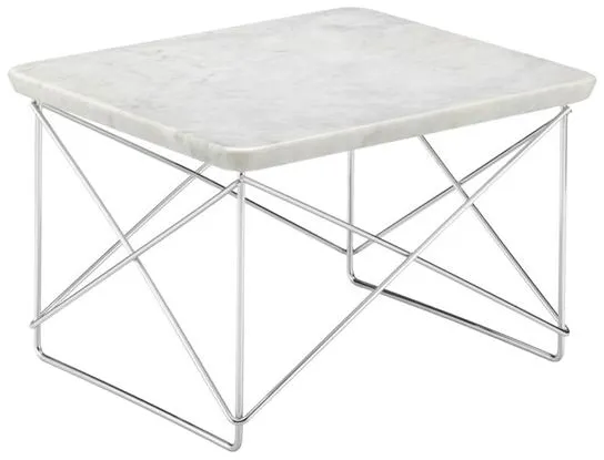 Vitra Occasional LTR Nachttisch Licht Marmor/Chrom