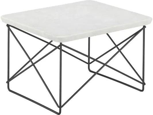 Vitra Occasional LTR Nachttisch Lichtmarmor/Schwarz